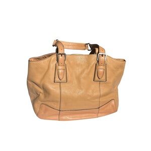 Calvin Klein Tan Leather Satchel